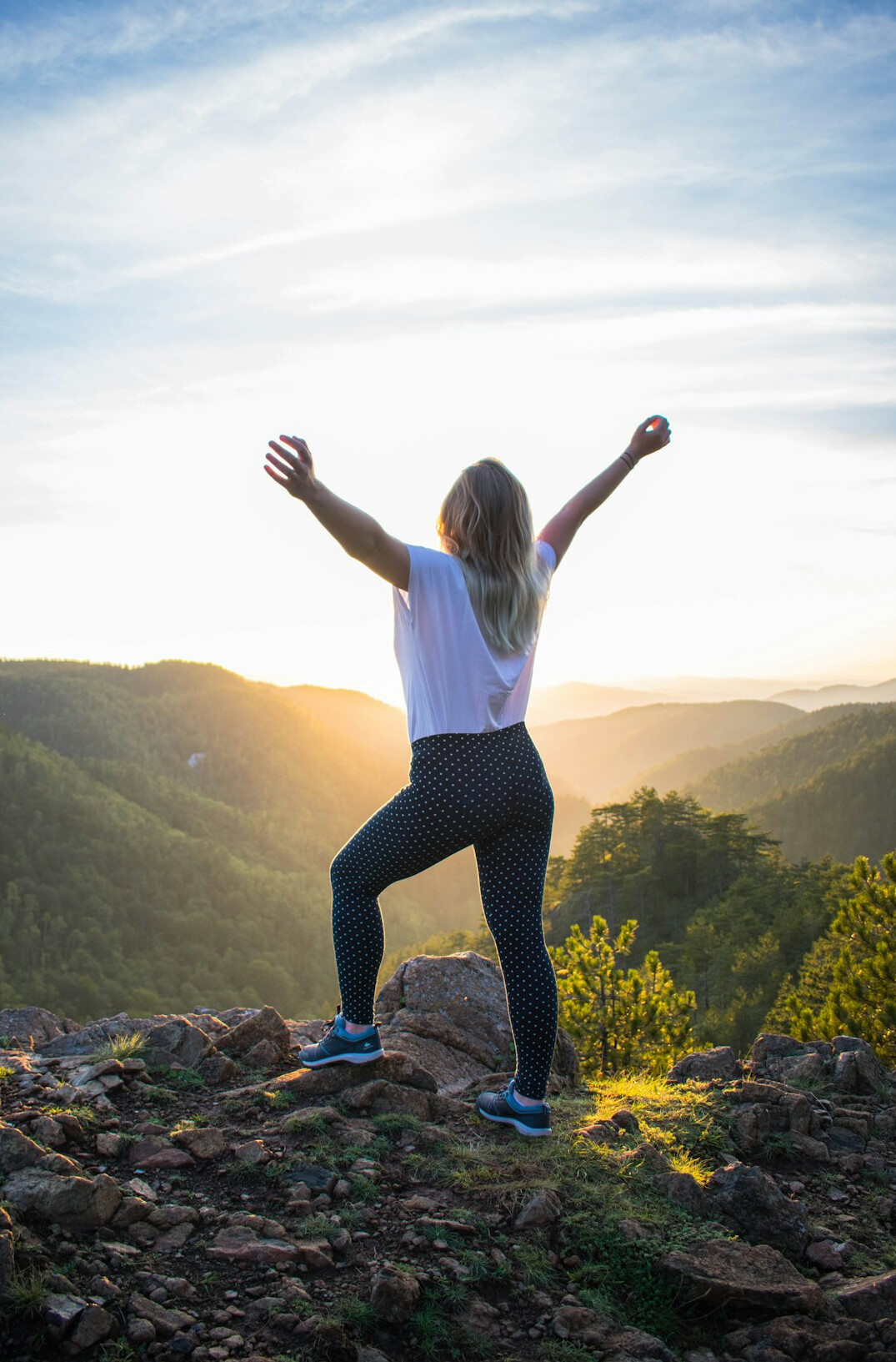 happy person achieving goals